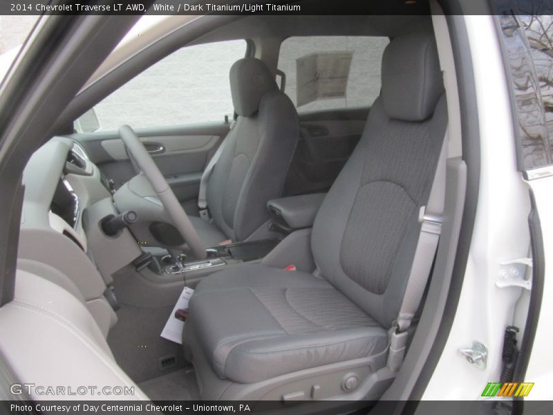 White / Dark Titanium/Light Titanium 2014 Chevrolet Traverse LT AWD