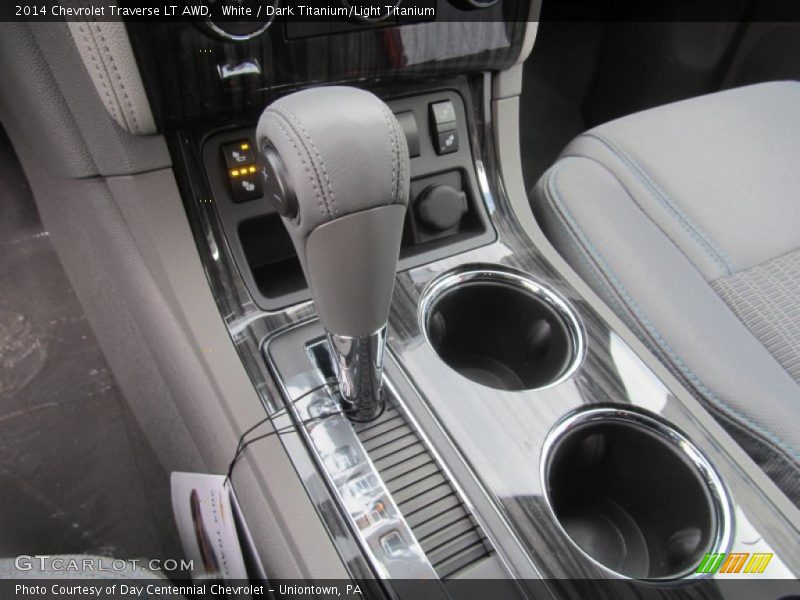 White / Dark Titanium/Light Titanium 2014 Chevrolet Traverse LT AWD