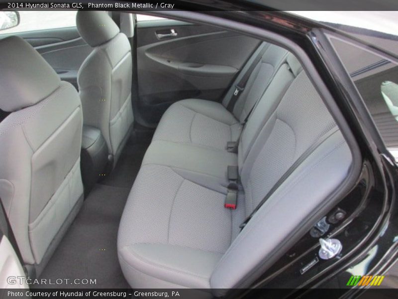 Phantom Black Metallic / Gray 2014 Hyundai Sonata GLS