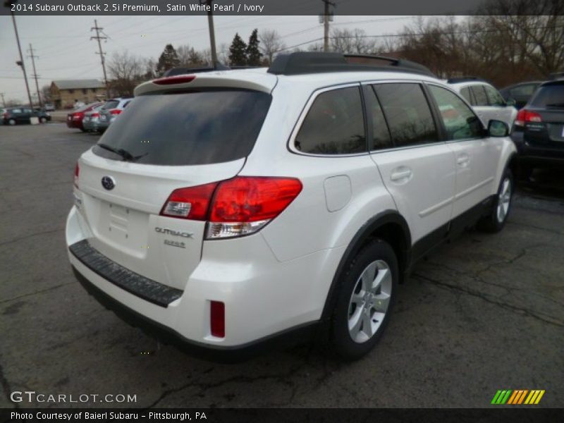 Satin White Pearl / Ivory 2014 Subaru Outback 2.5i Premium