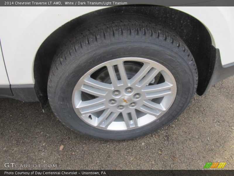 White / Dark Titanium/Light Titanium 2014 Chevrolet Traverse LT AWD