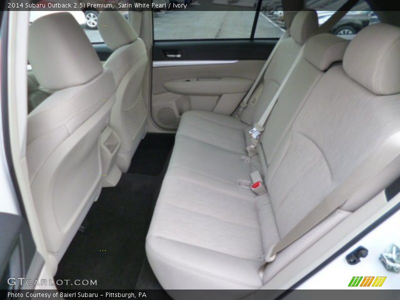 Satin White Pearl / Ivory 2014 Subaru Outback 2.5i Premium