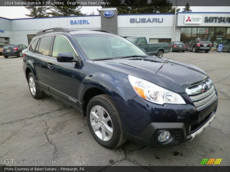 Deep Indigo Pearl / Ivory 2014 Subaru Outback 3.6R Limited