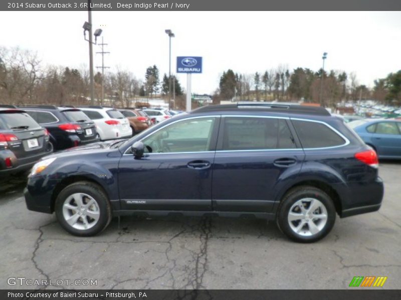Deep Indigo Pearl / Ivory 2014 Subaru Outback 3.6R Limited