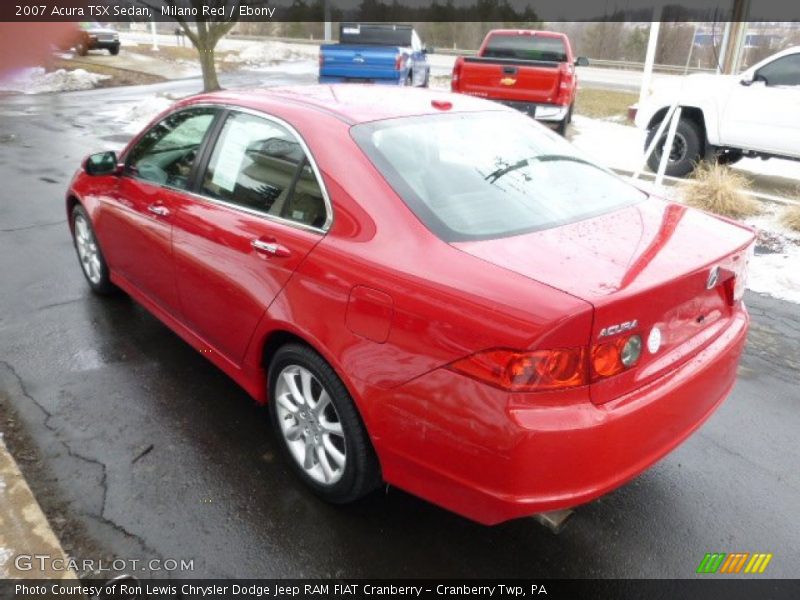 Milano Red / Ebony 2007 Acura TSX Sedan