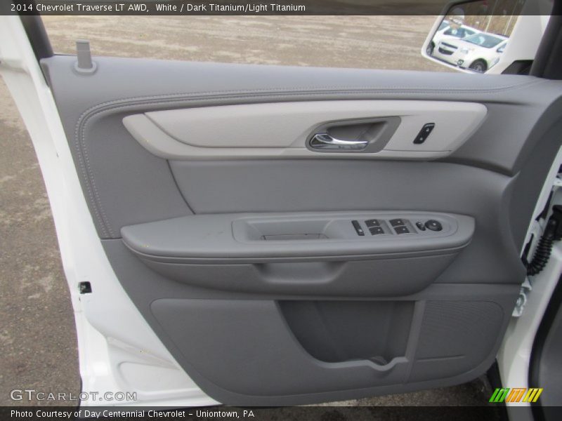 White / Dark Titanium/Light Titanium 2014 Chevrolet Traverse LT AWD