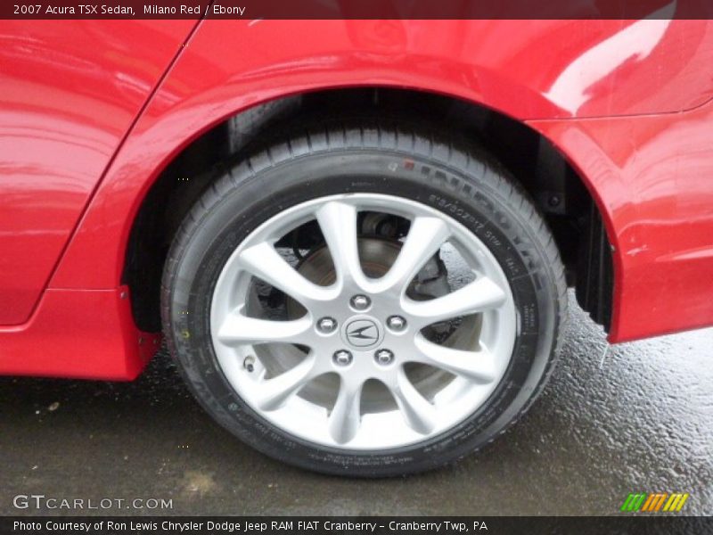 Milano Red / Ebony 2007 Acura TSX Sedan