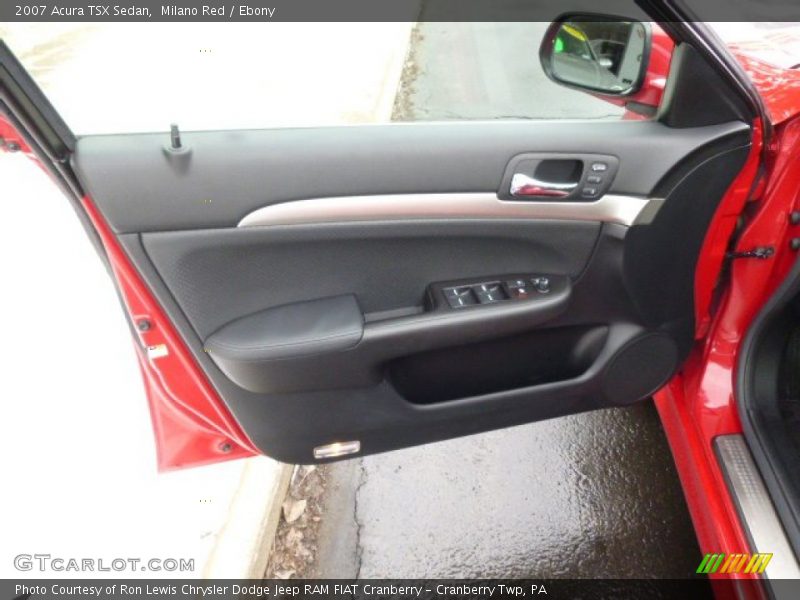 Milano Red / Ebony 2007 Acura TSX Sedan