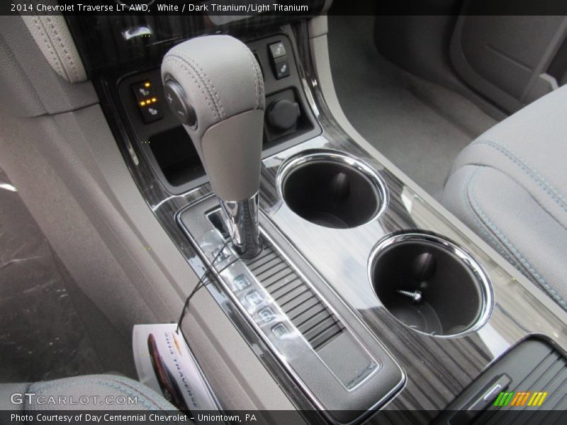 White / Dark Titanium/Light Titanium 2014 Chevrolet Traverse LT AWD