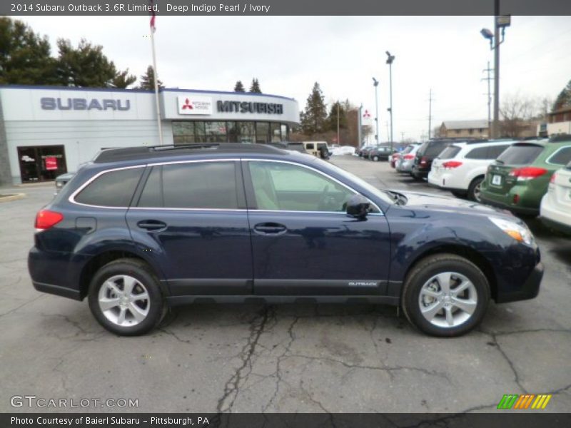 Deep Indigo Pearl / Ivory 2014 Subaru Outback 3.6R Limited