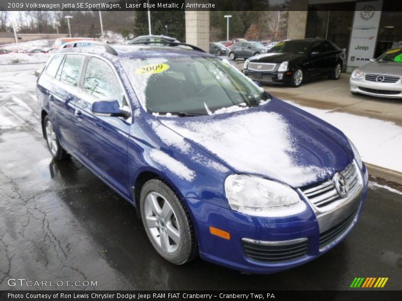 Laser Blue Metallic / Anthracite 2009 Volkswagen Jetta SE SportWagen