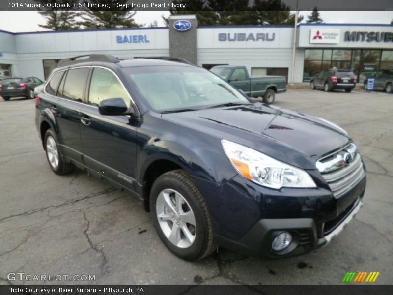 Deep Indigo Pearl / Ivory 2014 Subaru Outback 3.6R Limited