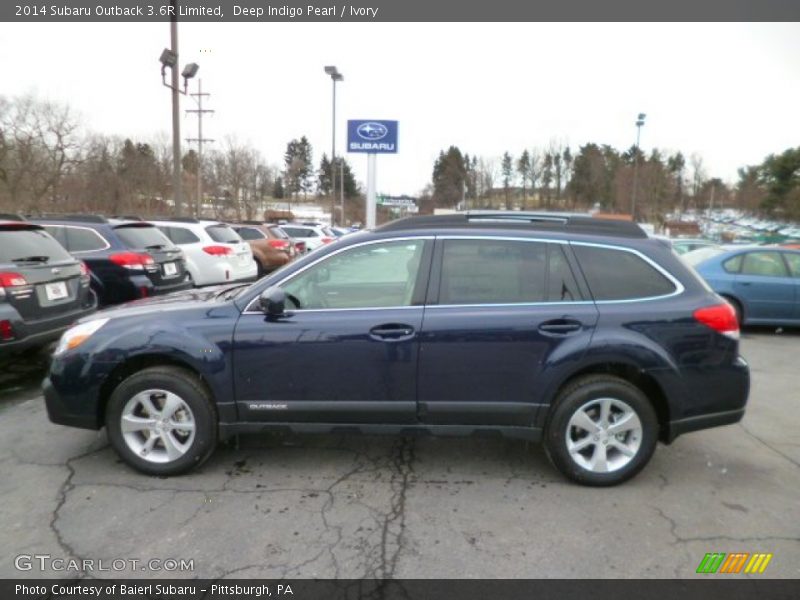 Deep Indigo Pearl / Ivory 2014 Subaru Outback 3.6R Limited