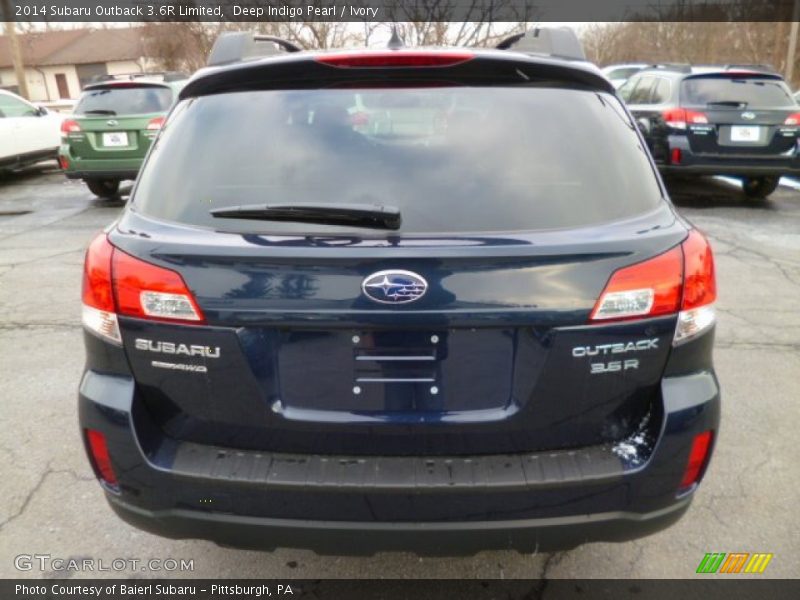 Deep Indigo Pearl / Ivory 2014 Subaru Outback 3.6R Limited