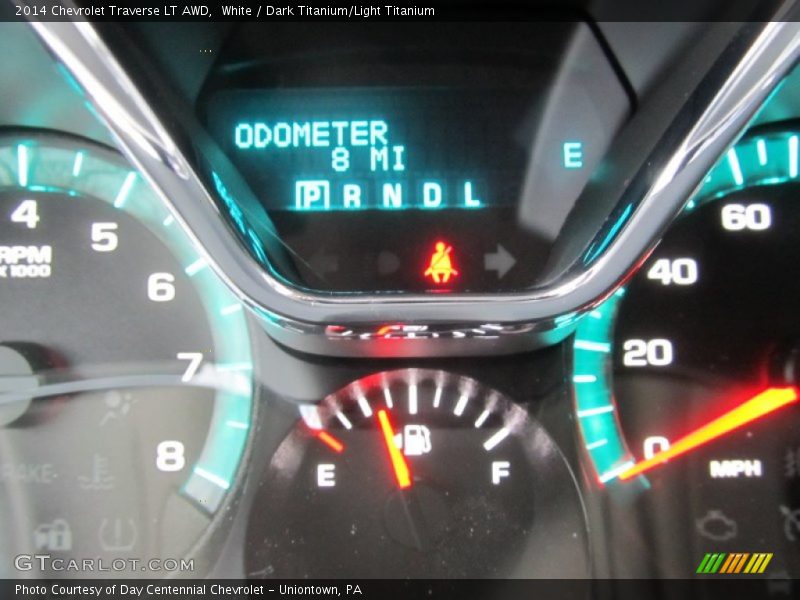 White / Dark Titanium/Light Titanium 2014 Chevrolet Traverse LT AWD