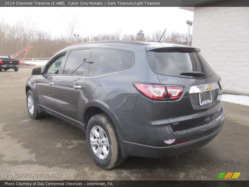 Cyber Grey Metallic / Dark Titanium/Light Titanium 2014 Chevrolet Traverse LS AWD