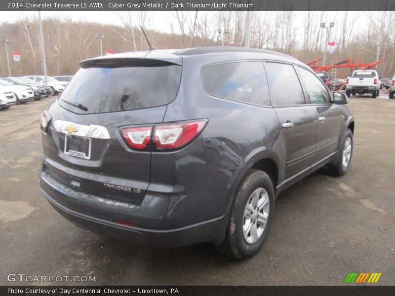 Cyber Grey Metallic / Dark Titanium/Light Titanium 2014 Chevrolet Traverse LS AWD