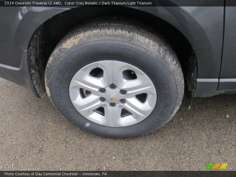 Cyber Grey Metallic / Dark Titanium/Light Titanium 2014 Chevrolet Traverse LS AWD