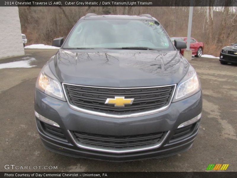 Cyber Grey Metallic / Dark Titanium/Light Titanium 2014 Chevrolet Traverse LS AWD