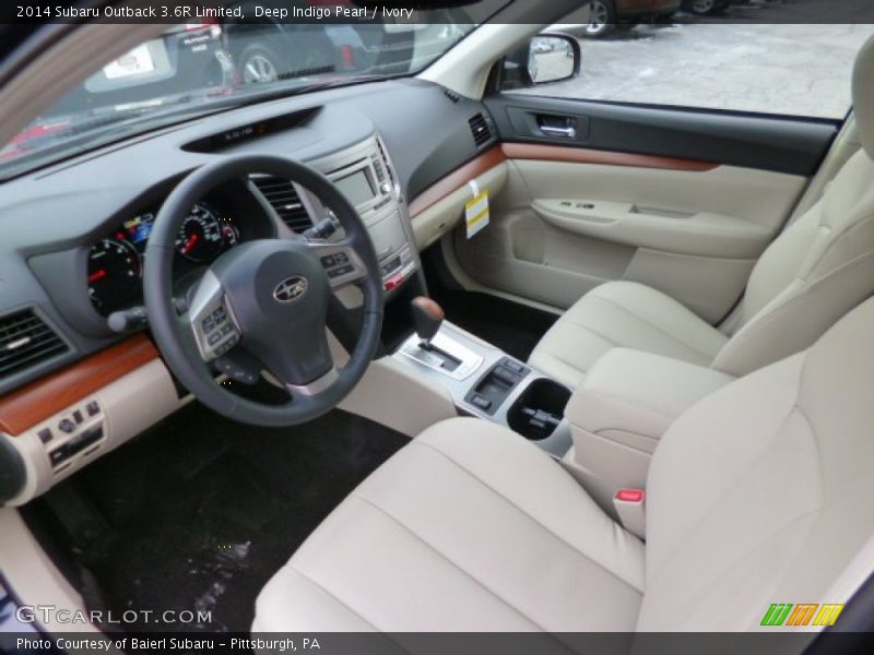 Deep Indigo Pearl / Ivory 2014 Subaru Outback 3.6R Limited