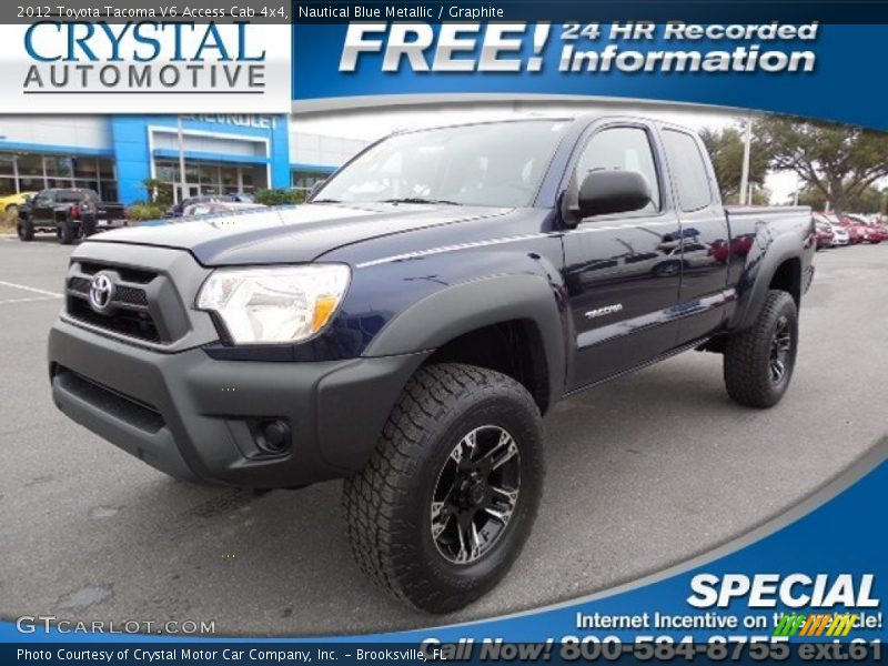 Nautical Blue Metallic / Graphite 2012 Toyota Tacoma V6 Access Cab 4x4
