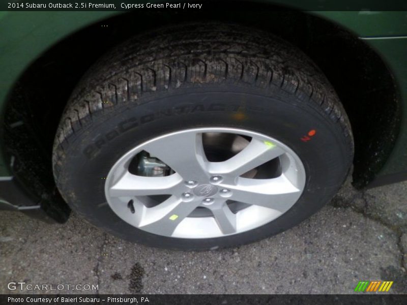 Cypress Green Pearl / Ivory 2014 Subaru Outback 2.5i Premium