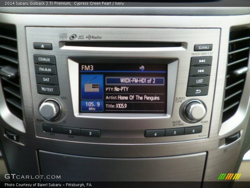 Cypress Green Pearl / Ivory 2014 Subaru Outback 2.5i Premium