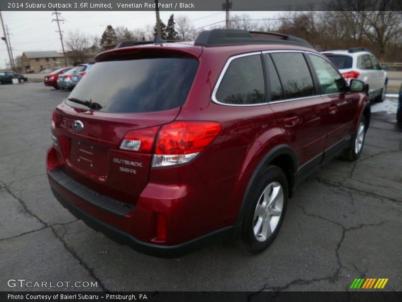 Venetian Red Pearl / Black 2014 Subaru Outback 3.6R Limited