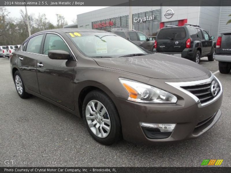 Java Metallic / Beige 2014 Nissan Altima 2.5 S
