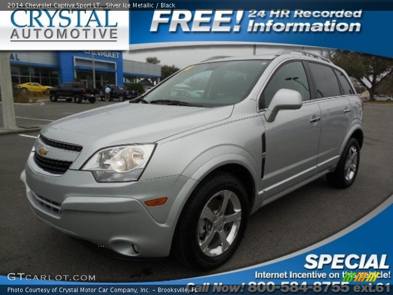 Silver Ice Metallic / Black 2014 Chevrolet Captiva Sport LT
