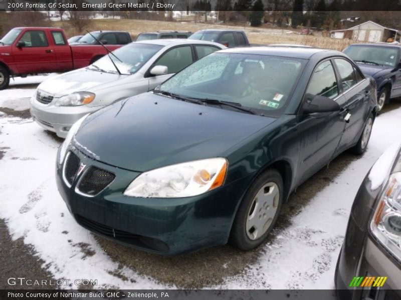 Emerald Green Metallic / Ebony 2006 Pontiac G6 Sedan