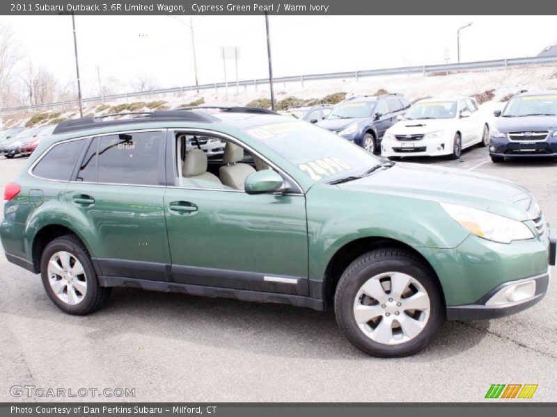 Cypress Green Pearl / Warm Ivory 2011 Subaru Outback 3.6R Limited Wagon