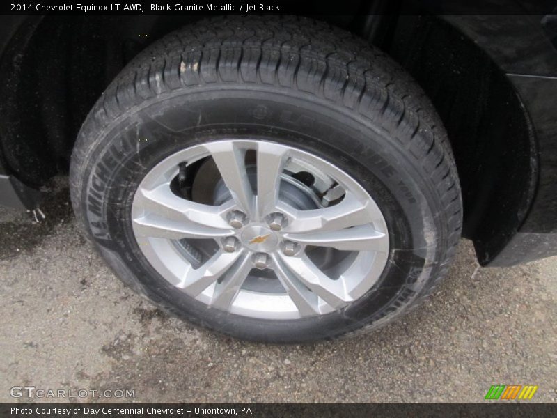 Black Granite Metallic / Jet Black 2014 Chevrolet Equinox LT AWD