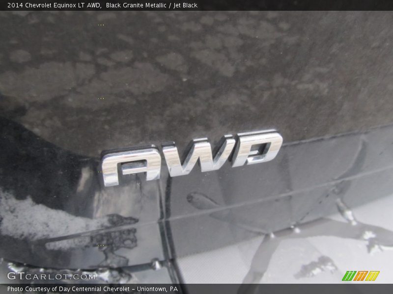 Black Granite Metallic / Jet Black 2014 Chevrolet Equinox LT AWD