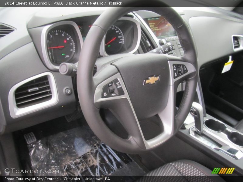 Black Granite Metallic / Jet Black 2014 Chevrolet Equinox LT AWD