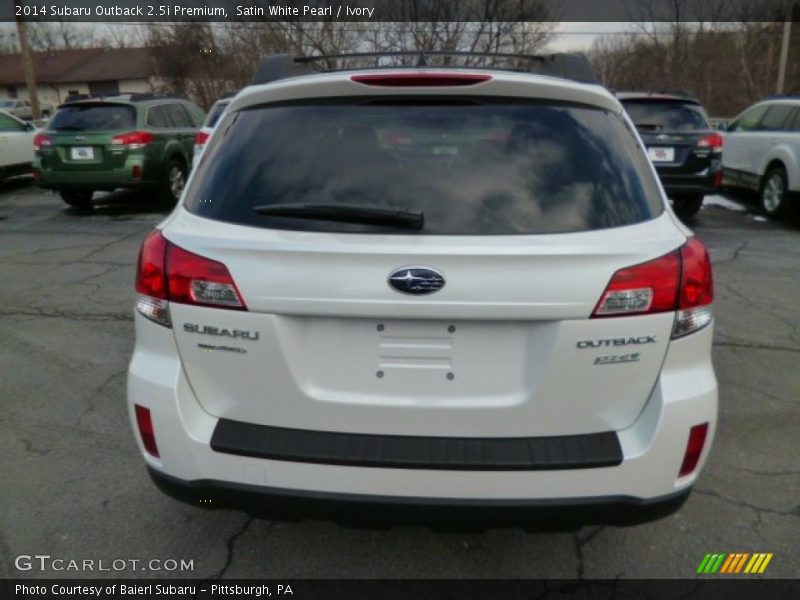 Satin White Pearl / Ivory 2014 Subaru Outback 2.5i Premium