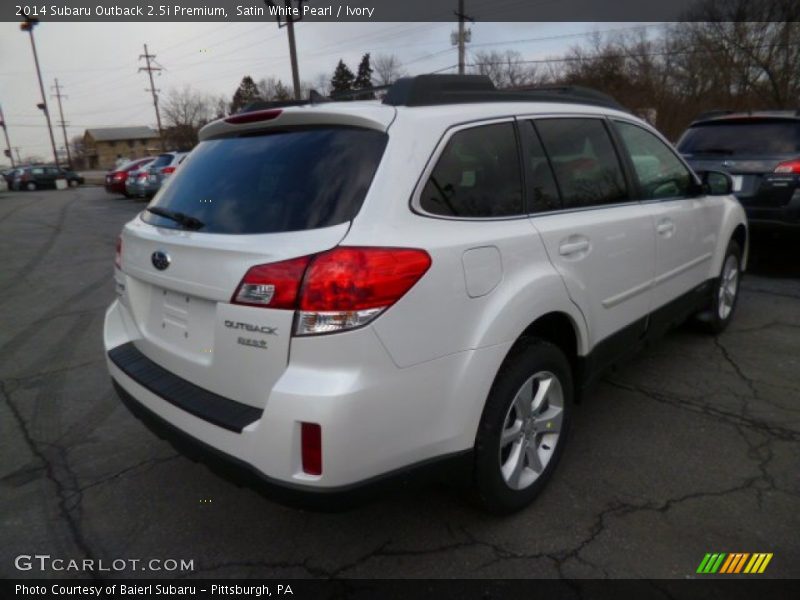 Satin White Pearl / Ivory 2014 Subaru Outback 2.5i Premium