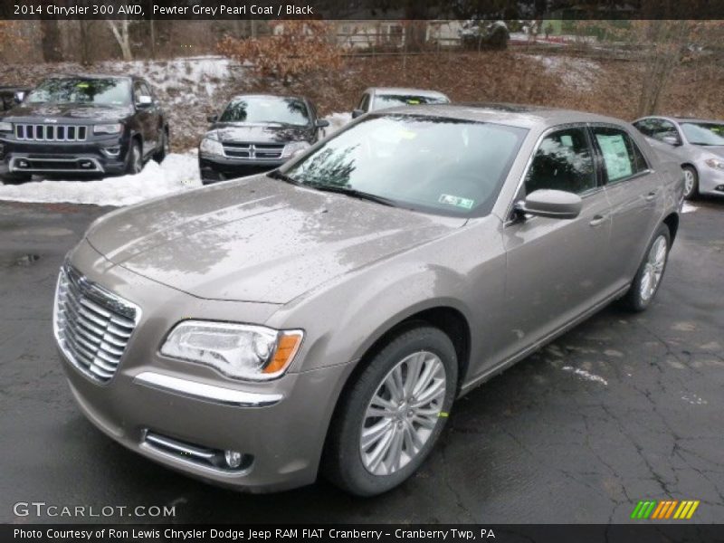 Pewter Grey Pearl Coat / Black 2014 Chrysler 300 AWD