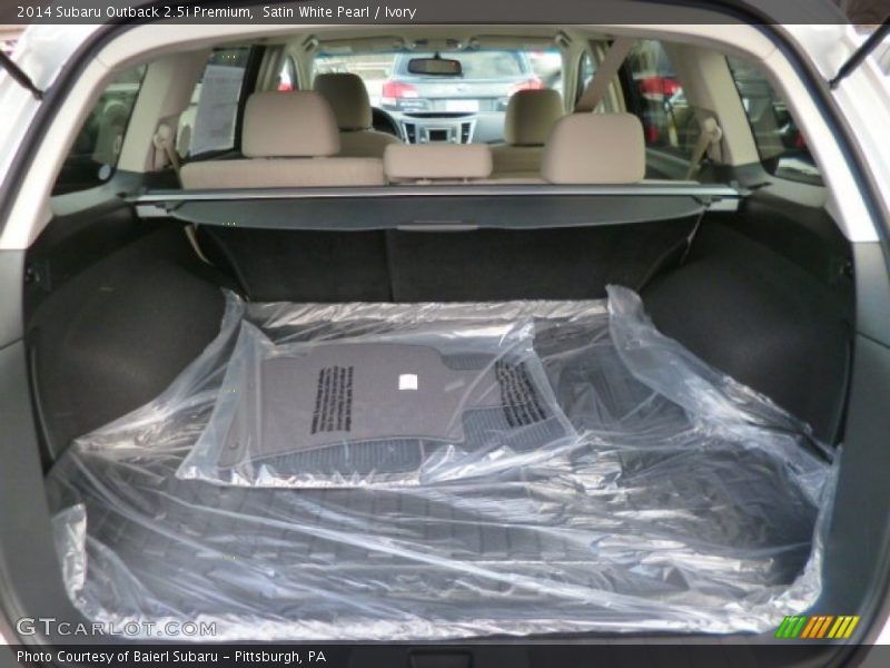 Satin White Pearl / Ivory 2014 Subaru Outback 2.5i Premium