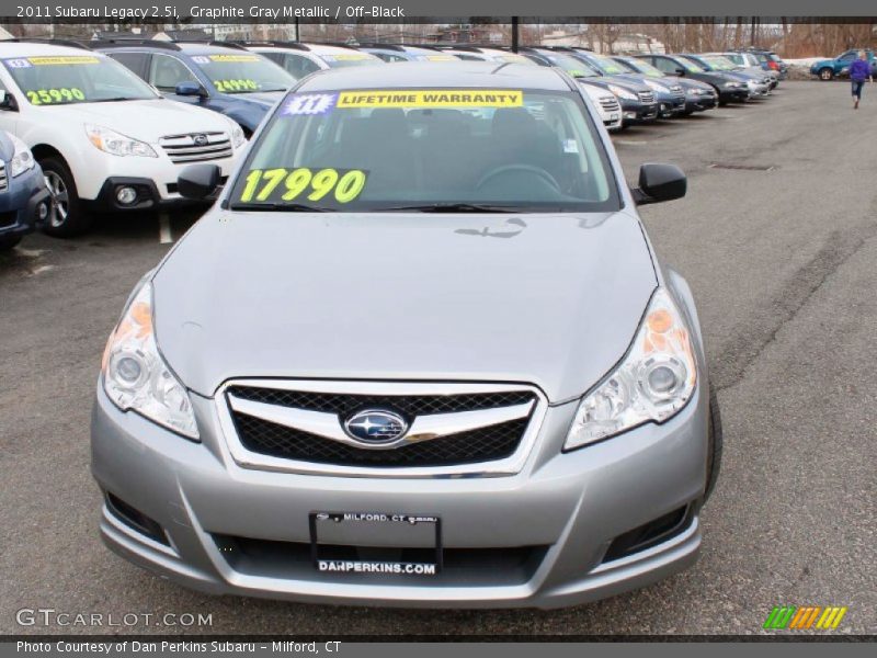 Graphite Gray Metallic / Off-Black 2011 Subaru Legacy 2.5i