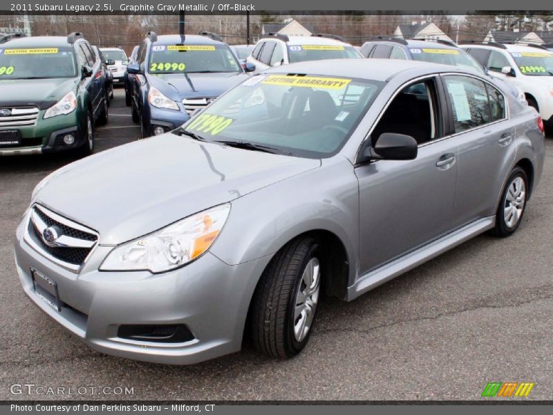 Graphite Gray Metallic / Off-Black 2011 Subaru Legacy 2.5i