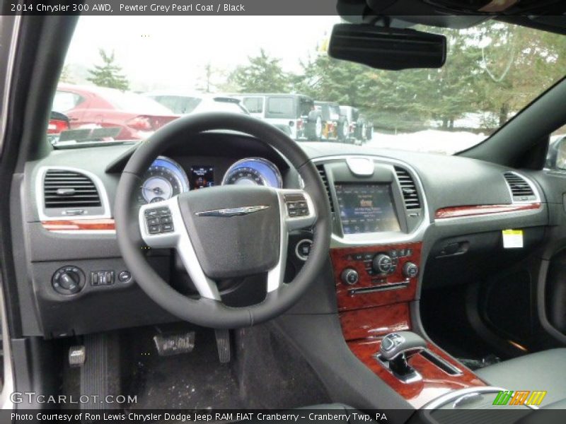 Pewter Grey Pearl Coat / Black 2014 Chrysler 300 AWD