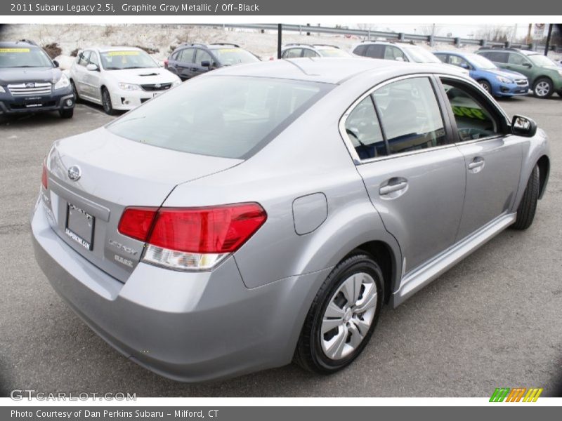 Graphite Gray Metallic / Off-Black 2011 Subaru Legacy 2.5i
