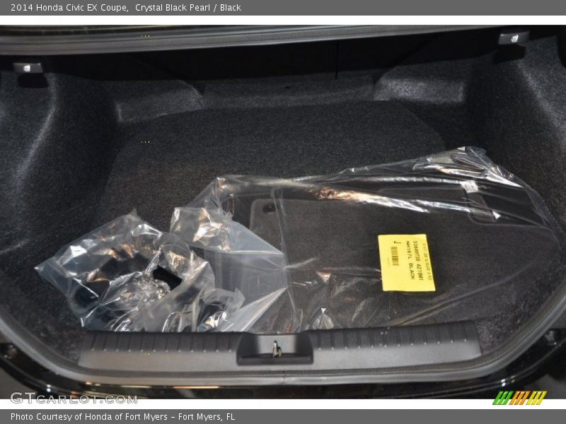 Crystal Black Pearl / Black 2014 Honda Civic EX Coupe