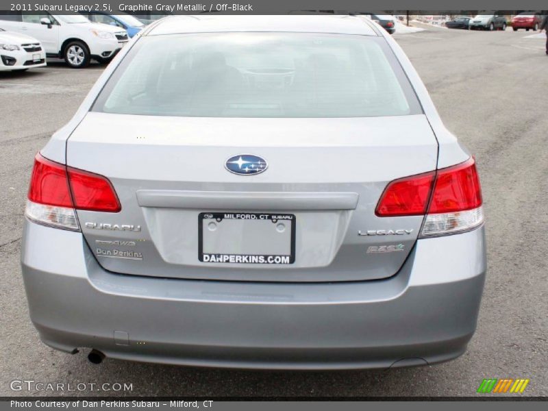 Graphite Gray Metallic / Off-Black 2011 Subaru Legacy 2.5i