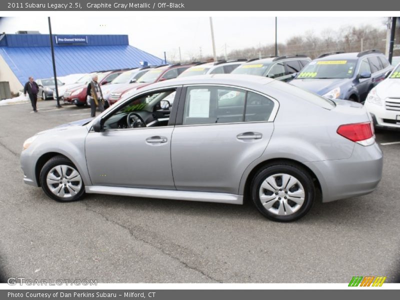 Graphite Gray Metallic / Off-Black 2011 Subaru Legacy 2.5i
