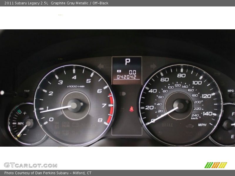 Graphite Gray Metallic / Off-Black 2011 Subaru Legacy 2.5i