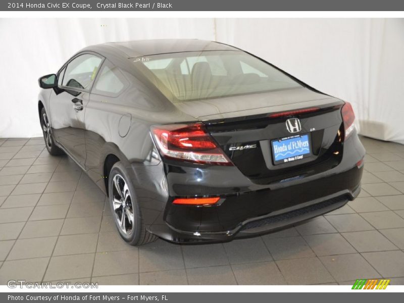 Crystal Black Pearl / Black 2014 Honda Civic EX Coupe