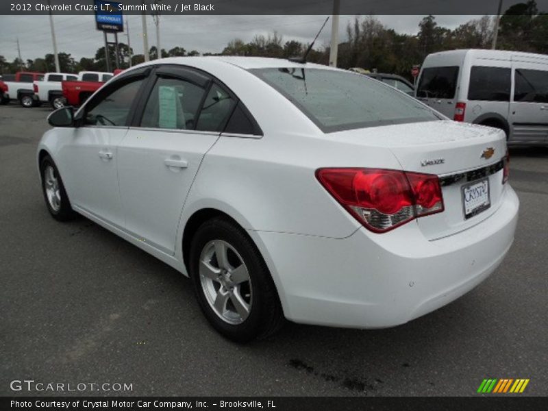 Summit White / Jet Black 2012 Chevrolet Cruze LT