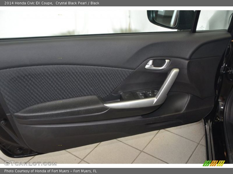 Crystal Black Pearl / Black 2014 Honda Civic EX Coupe
